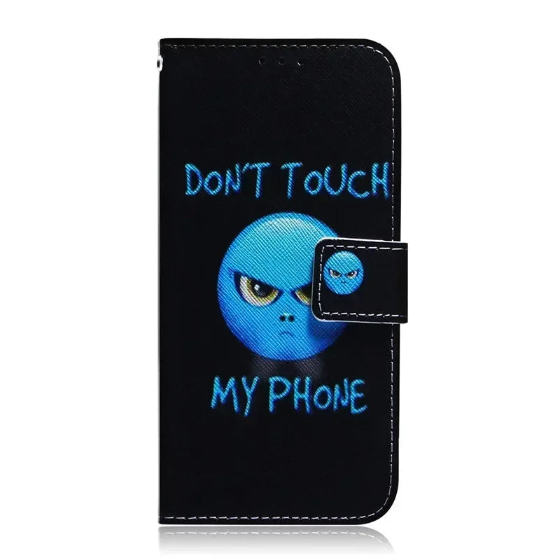 For Xiaomi Redmi 13 Case Solid Color Leather Flip Phone Case for Xaomi Redmi 13 Cover Redmi13 13C 5G Wallet Card Slots Etui