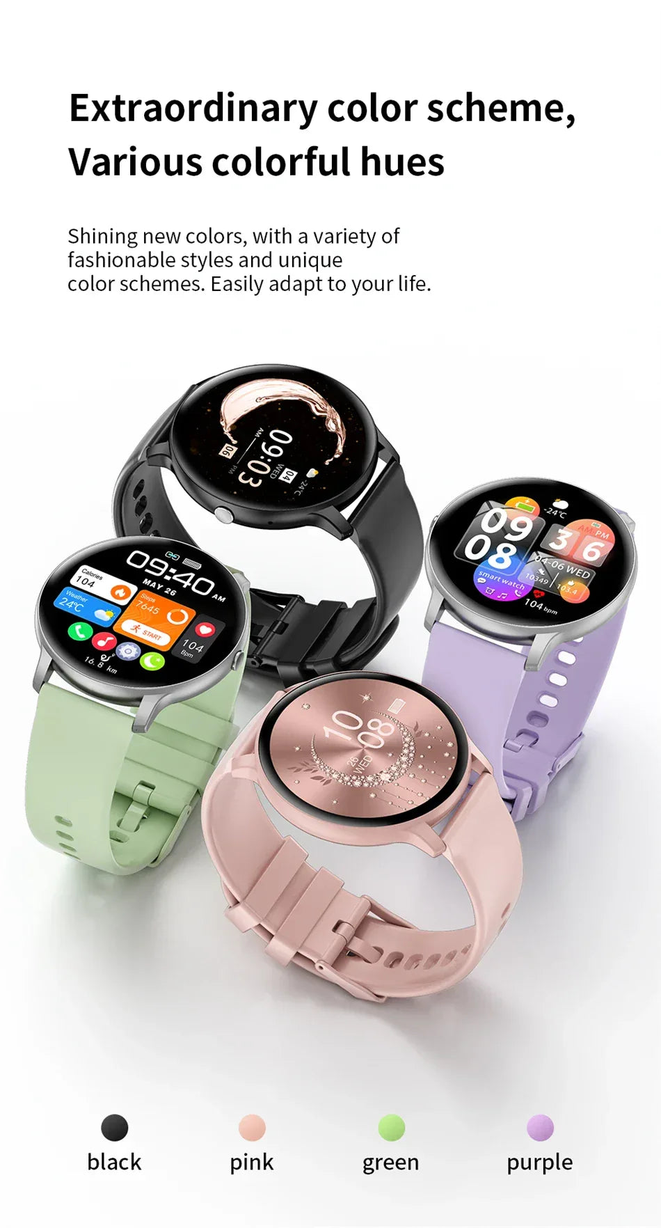 LIGE Smart Watch Women 1.39'' Full Touch Screen Custom Dials Wristwatch Bluetooth Call Blood Oxygen Monitor Sport Smartwatch Men