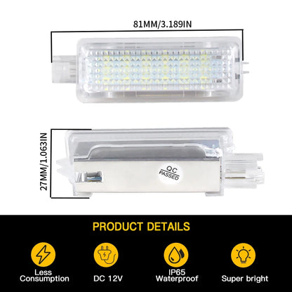 1pc/2pcs Car LED Welcome Projector Courtesy Door Light for Ford Focus Kuga 2013~up Canbus DC12V Bright Interior Led Lights White