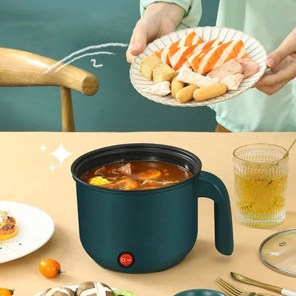 Mini Electric Rice Cooker Non-Stick Single/Double Layer Multifunction Cooking Machine Hot Pot for Home Use