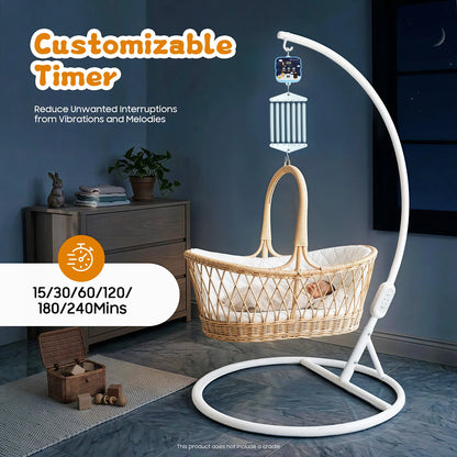 12W Electric Baby Swing Control, 7 Springs Baby Cradle Rocker Control, Adjustable Hanging Babies 0-12 Months