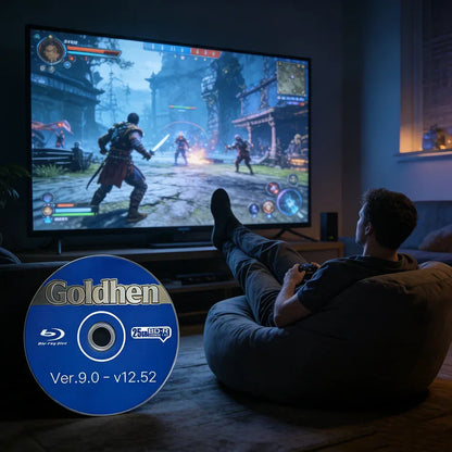 2026 New Ultimate PS4 Jailbreak Gold Disc Bootable Eject Payload for Firmware 9.0-12.52 Homebrew & Backup Games Backup Disc
