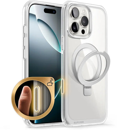 SUPCASE For iPhone 16 Pro Max Case with Camera Control Capture Button UB Mag Stand Series Slim Clear Magnetic Phone Case