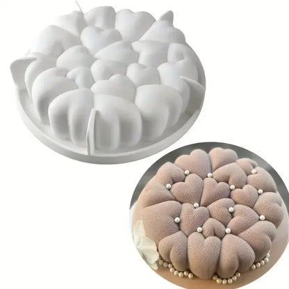 3D Heart Silicone Mousse Cake Moulds For Bakeware Tools Pastry Chocolate French Desserts Valentine's Day Cake Decorating Tools