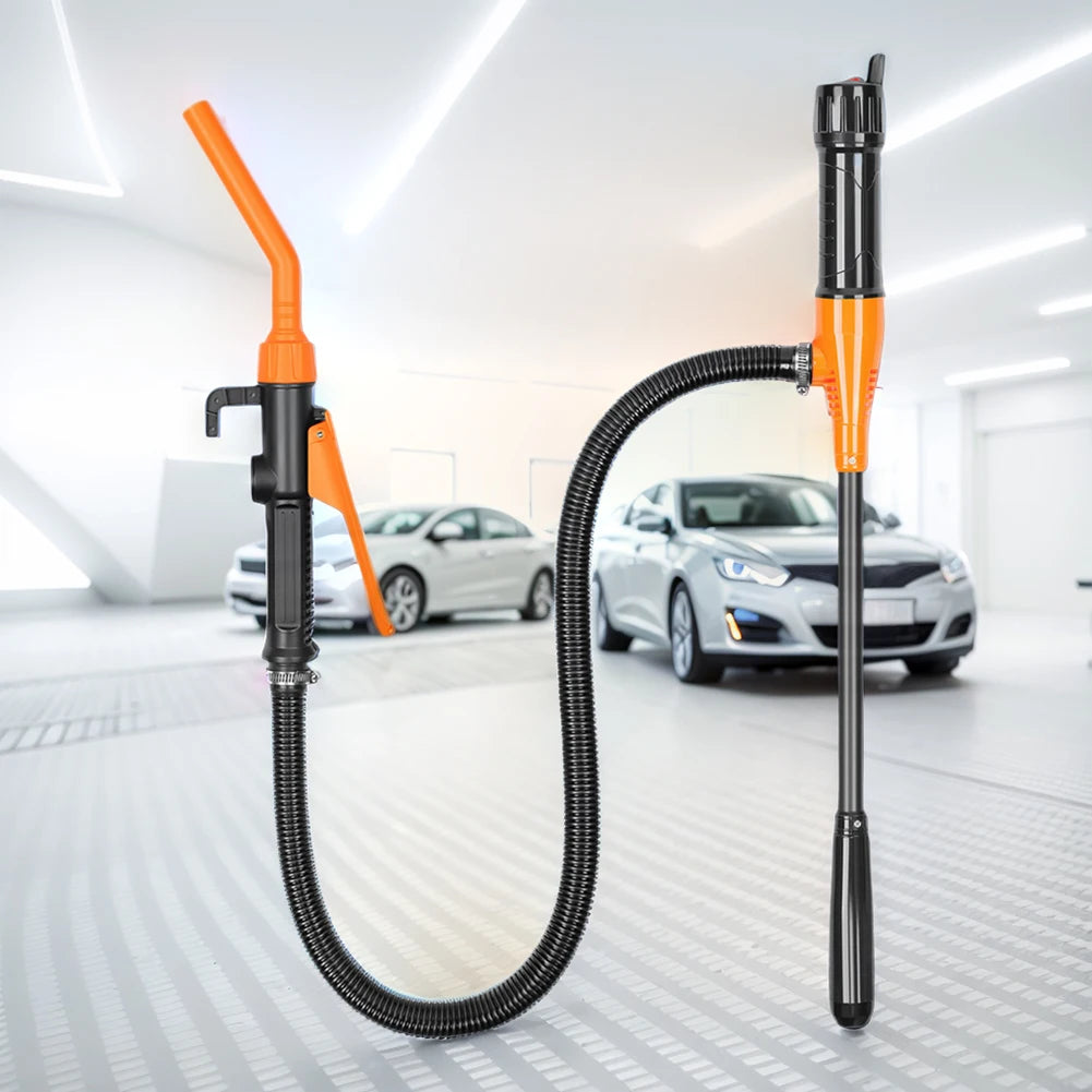 Portable Liquid Transfer Pump Battery Powered Car Gas Oil Pump 2.4 Gallons Per Min Liquid Gasoline Tuning Fuel Gasoline Pump