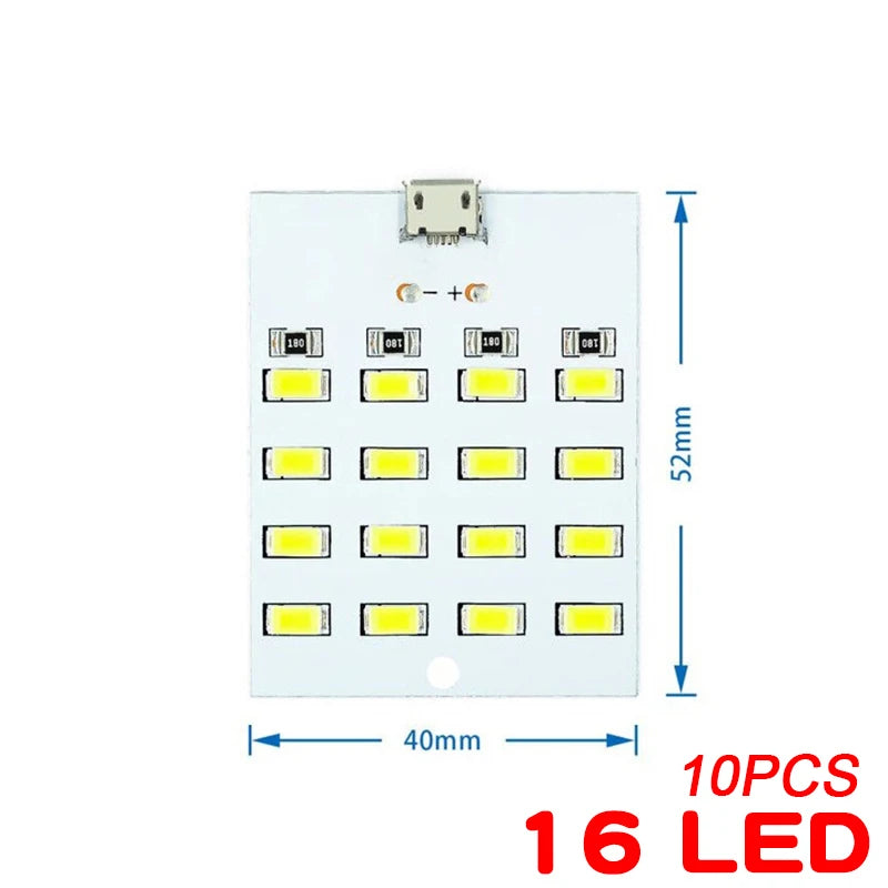10PCS 5730 Smd 5V 430mA~470mA White Mirco Usb 5730 LED lighting Panel USB Mobile light Emergency Light Night Light