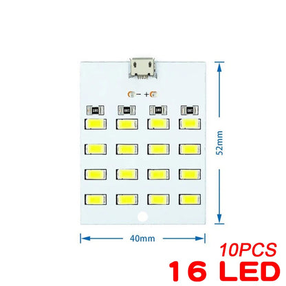 10PCS 5730 Smd 5V 430mA~470mA White Mirco Usb 5730 LED lighting Panel USB Mobile light Emergency Light Night Light