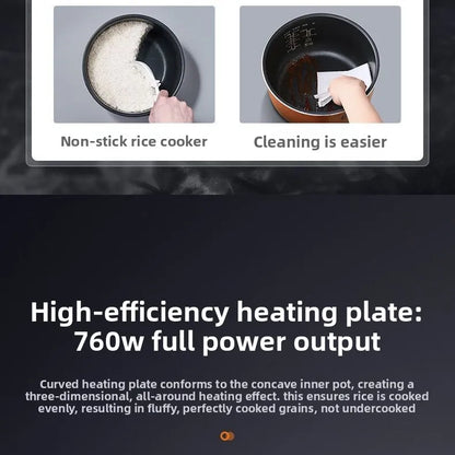 4L Smart Rice Cooker with Timer Function, Household Energy-Saving Soup and Porridge Cooker, Multifunctional Rice Cooker