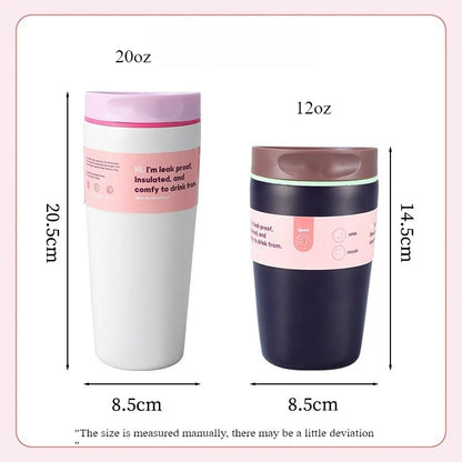 20OzStainless Steel Insulated Portable Water Bottle WithSpill Proof Lid Made of Tritan Material HighQuality DrinkingWater Bottle
