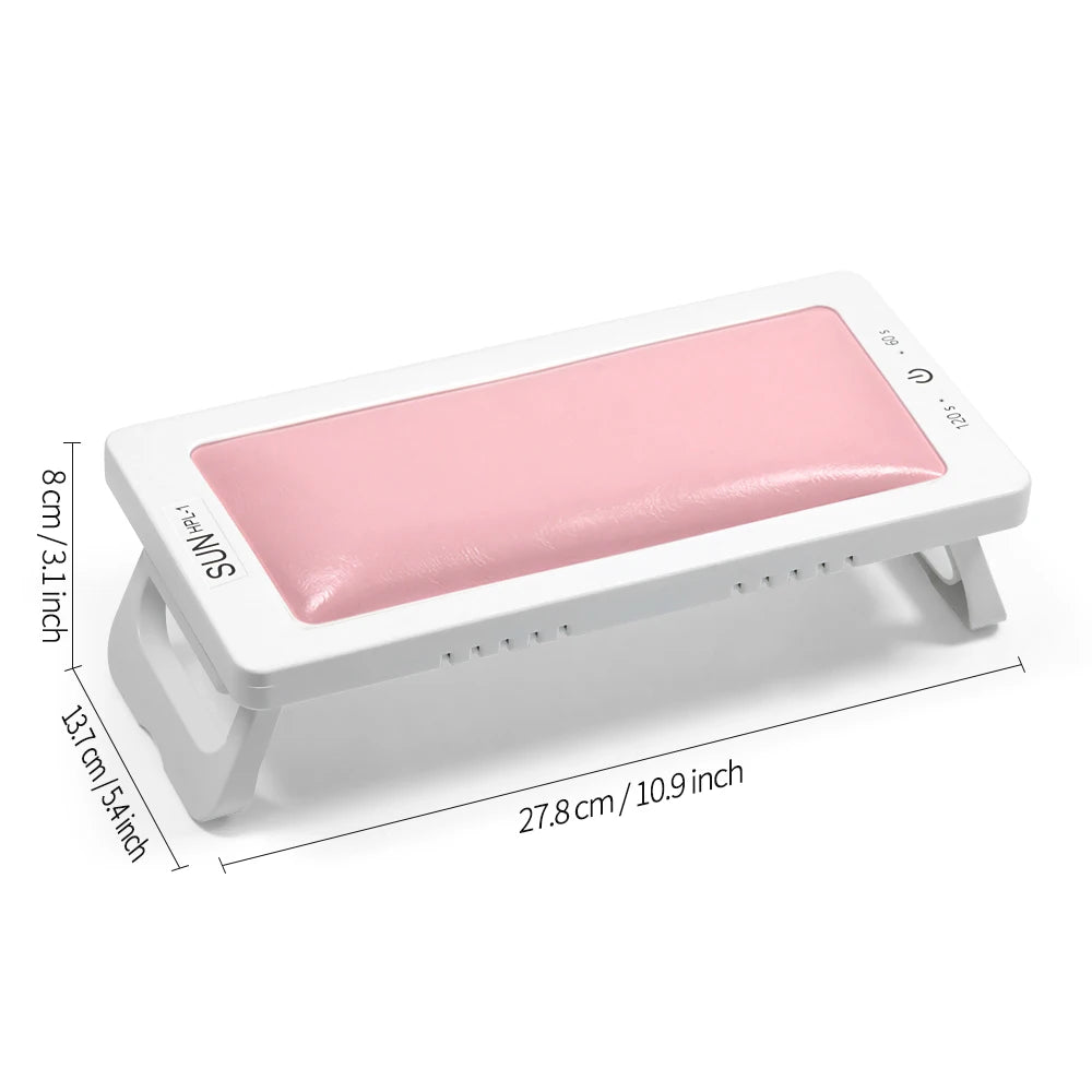 LINMANDA UV Led Nail Lamp With Leather Hand Pad Foldable Drying Lamp Home Use Nail Lamp For Drying Polish Varnish With USB Cable