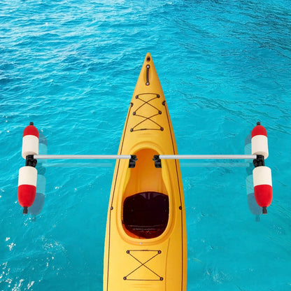 Marine Boat Kayak Red Durable Outrigger/Stabilizer System PVC and Aluminum for Most Kayaks and Canoes