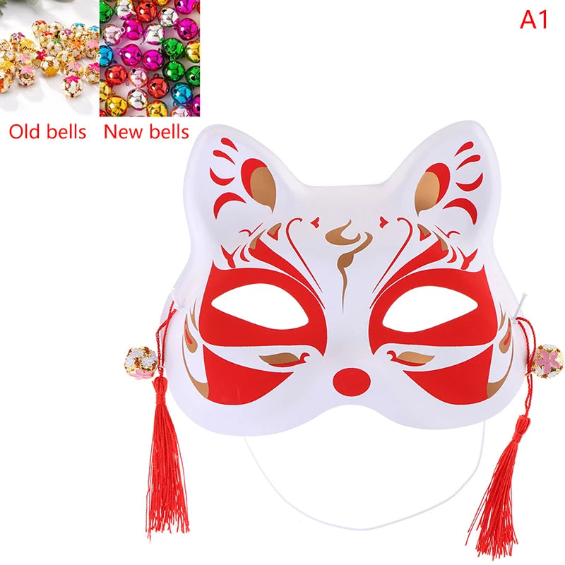 1Pc Anime Fox Masks PVC Half Face Cat Mask Masquerade Festival Party Cosplay Props