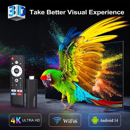 H96 MAX H313 TV Stick Allwinner H313 Quad Core mini smart TV BOX 4K Wifi6 BT5.0 Google voice assistant Smart Set Top Box