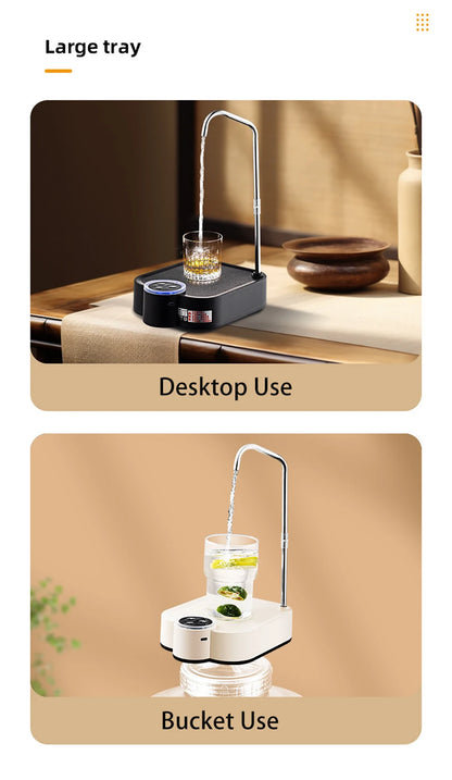 Electric Water Pump Smart Rechargeable Automatic Water Dispenser for Gallon Drinking Portable Water Bottle Pump for Home Office