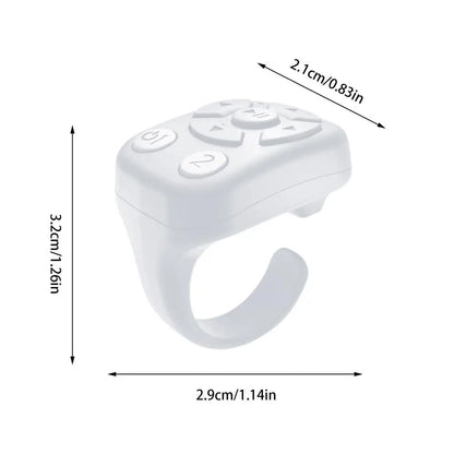 Blue-tooth Remote Control Scrolling E-book Page Turner For Tik-tok Video Remote Control Selfie Stick Camera Controller