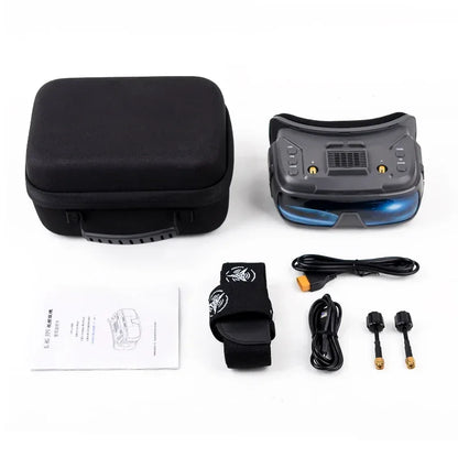 VR200 3.5-inch IPS Screen FPV Goggles 5.8G Analog With DVR 40CH Supports Analog FPV 1024 * 600px Resolution