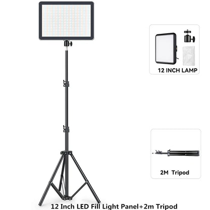 Video Led Light Photography Selfie Dimmable Video Fill Light for Photo Studio Live Stream Fill Lamp for Tiktok Youtube