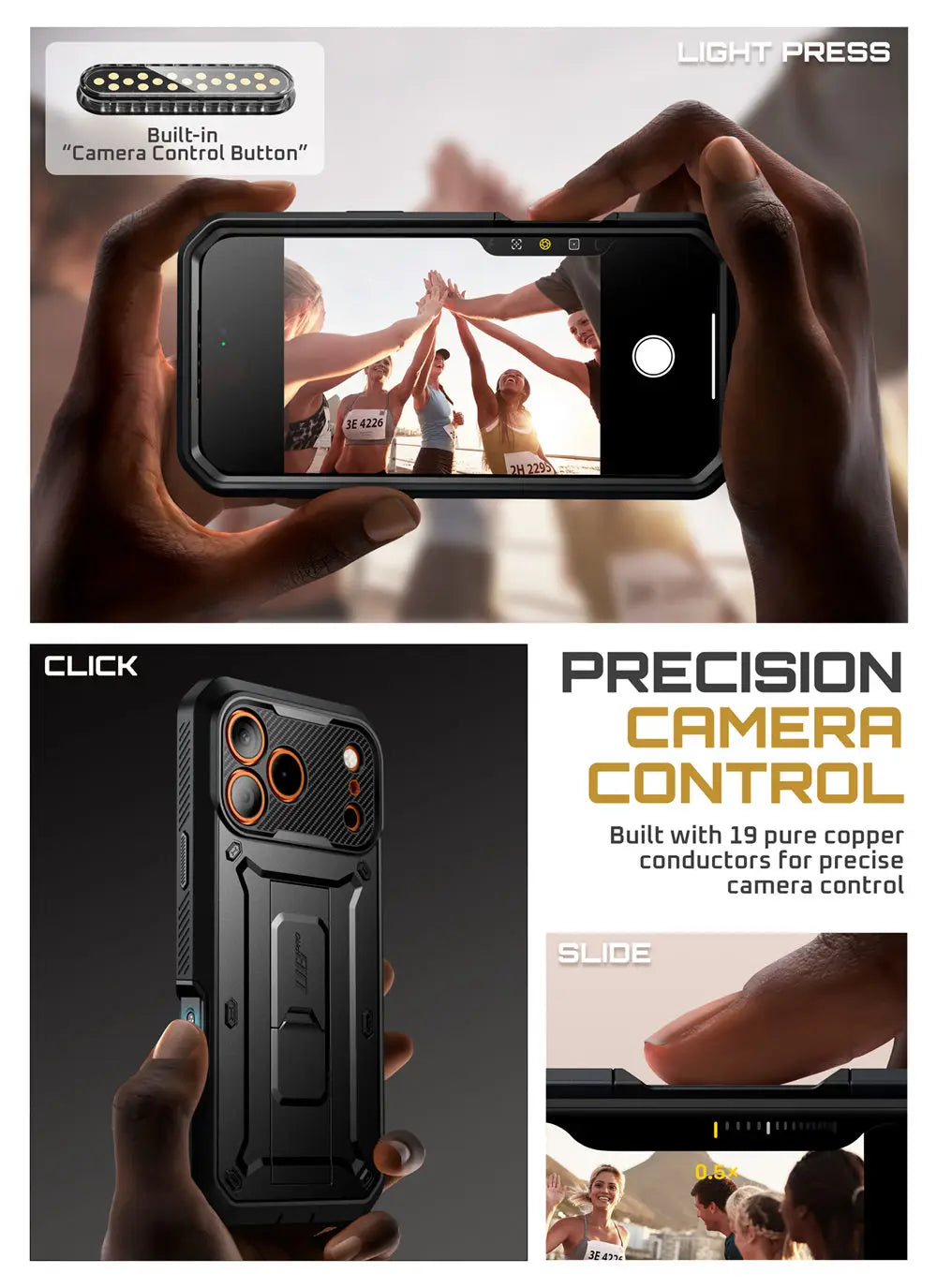 SUPCASE For iPhone 17 Pro Max Case 6.9" (2025) UB Pro Full-Body Heavy Duty Rugged Phone Case with Built-in Screen Protector