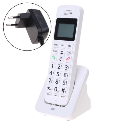 D1018 Digital Cordless Phone Large LED Display Telephone for Home Offices with Caller Display Handsfree Low Radiation