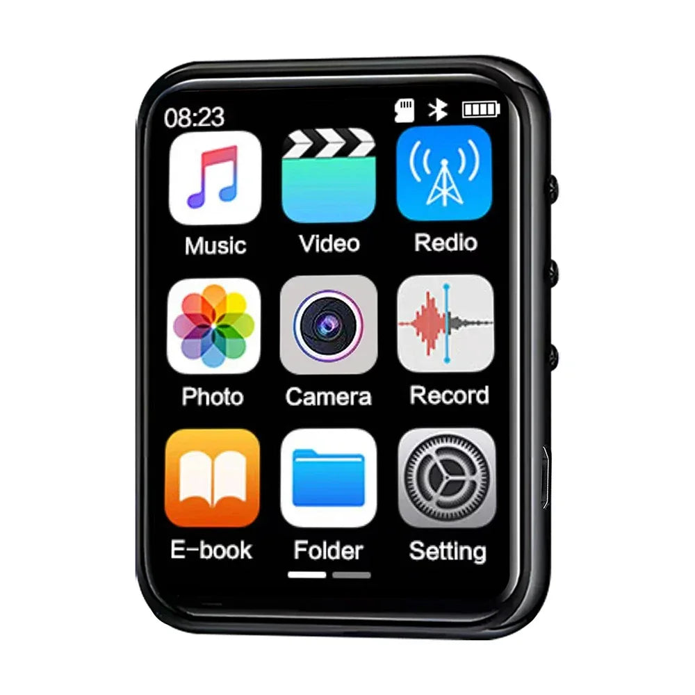 MP3 Player Bluetooth 5.4 Built-in Speaker Hi-Fi Music Player 2.4 Inch Touch Screen MP3 Walkman Video FM Radio Recording Camera