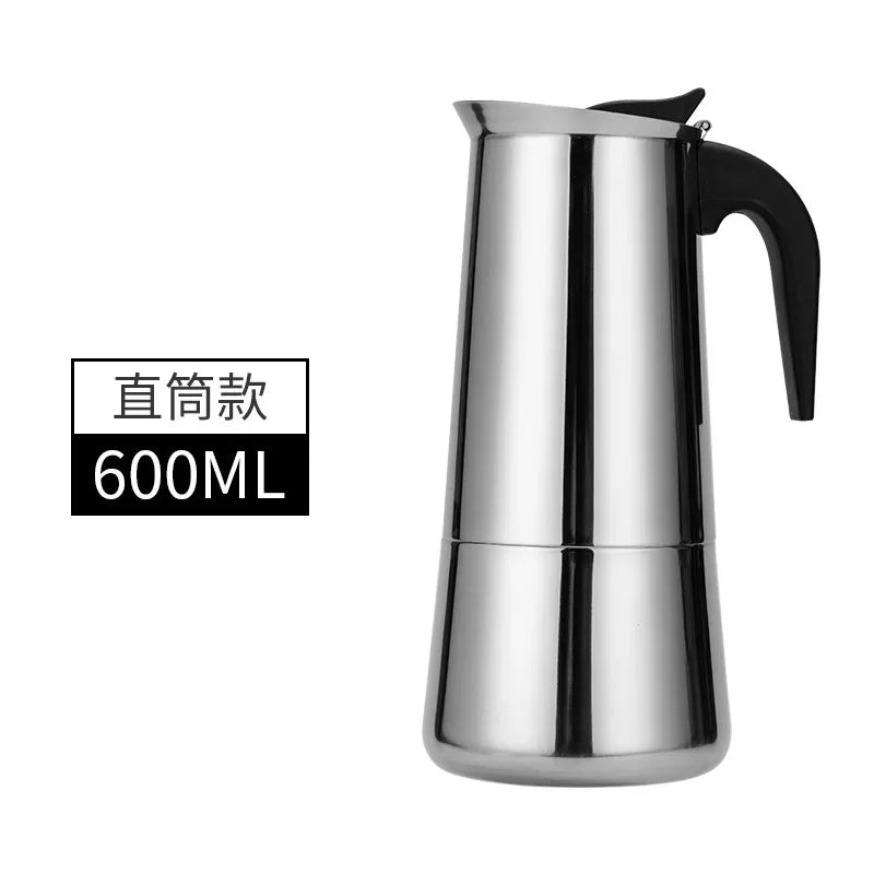 Explosions Stainless Steel Mocha Pot European Coffee Cup Portable Electric Coffee Pot Spot Wholesale