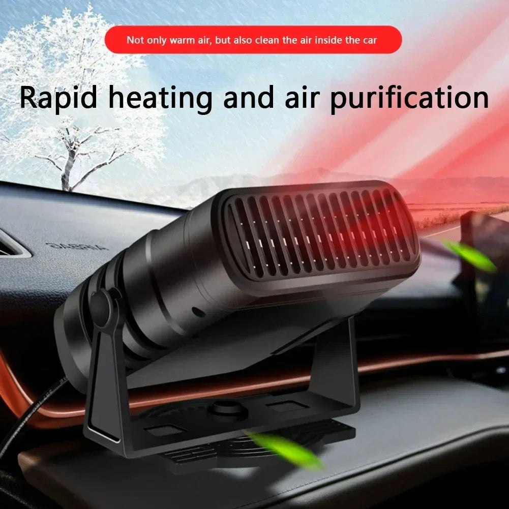 Car Heater 200W Dryer Windshield Defogging 12V/24V Heater Portable Defogger Defroster Heating Fan Household Heater 2026 New