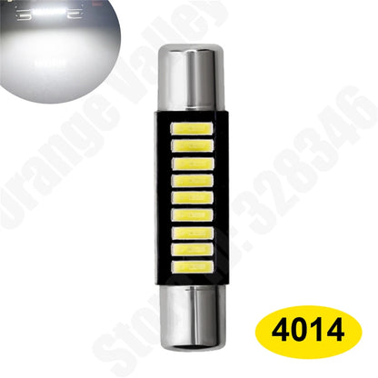 10Pcs Festoon Car led 28 29 mm 4014 9 led bulb 3030 4 SMD reading lamp 5050 3 leds Auto Interior Light DC 12V