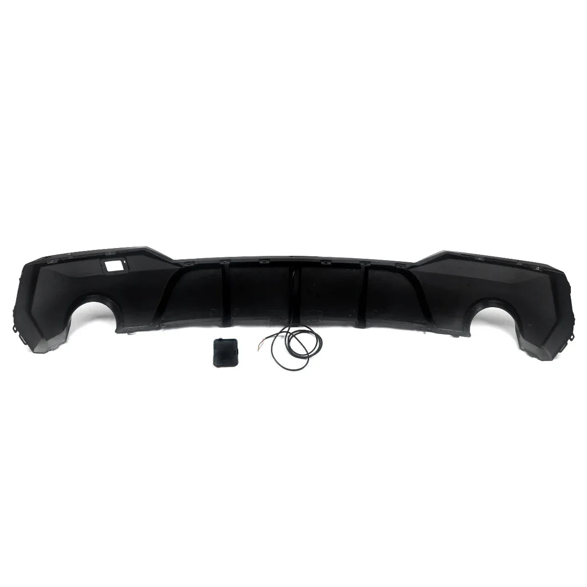 Magickit Rear Diffuser For BMW G22 G23 420i 430i 440i M Sport w/ LED 2020+ Carbon Look Rear Bumper Diffuser