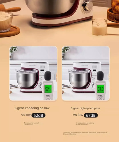Desktop Egg Beater Electric Household Baking Chef Machine Cream Beater Small Mixing and Noodle Cover Commercial Stand Mixer