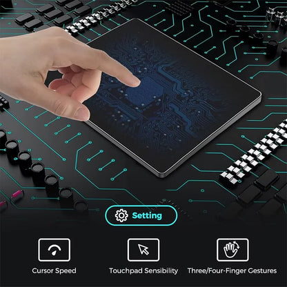 Multi-Touch Trackpad,Ultra Slim Aluminum USB Wired Touchpad Mouse for Windows 10/11 Desktop/Laptop/Notebook Computer PC