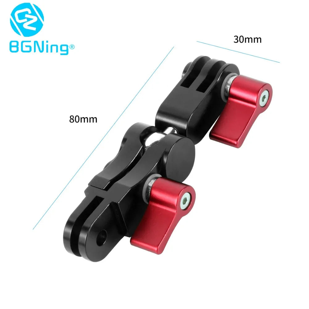 Universal Aluminum Arm Adapter Mount Bracket Connector W/ Knob 1/4'' Inch Screw for GoPro for OSMO Action YI Sports DSLR Cameras