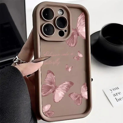 Black Butterfly Case for Motorola Moto Edge 40 Neo 50 Pro 50 Fusion 5G G84 G14 G04 G32 G35 G52 G30 G60S G53 G22 E13 E14 Casing