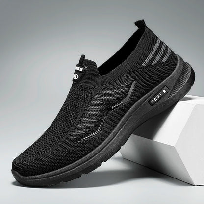Men Casual Shoes Breathable Sneakers Mens Lightweight Walking Running Shoes Slip on Loafers for Couple Zapatillas Hombre Size 44