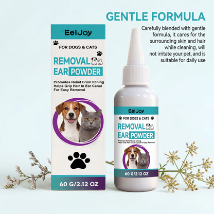 Pet Ear Cleaning Powder for Dogs and Cats Professional Ear Hair Plucking Powder Relieve Itching Keep Dry Pet Ear Care Supplies