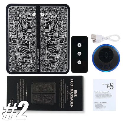 Foot Massager EMS Rechargeable Massage Mat Foot Relaxation Pads Electric Foot Massage Tool To Relieve Sore Feet Home Fitness