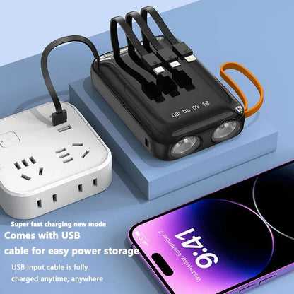 3*18650 Power Bank Fast Charging Powerbank Portable Battery Charger PowerBank For iPhone Xiaomi 4IN1 Mini Battery Storage Boxes