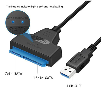 30CM SATA to USB 3.0 Adapter Cable For 2.5 inch Hard Drive HDD/SSD Data Transfer External Hard Disk Drive Converter Support UASP
