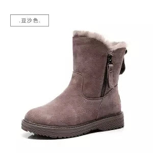 new women's shoes winter tide brand snow boots women  velvet thick warm short boots waterproof non-slip big cotton shoes