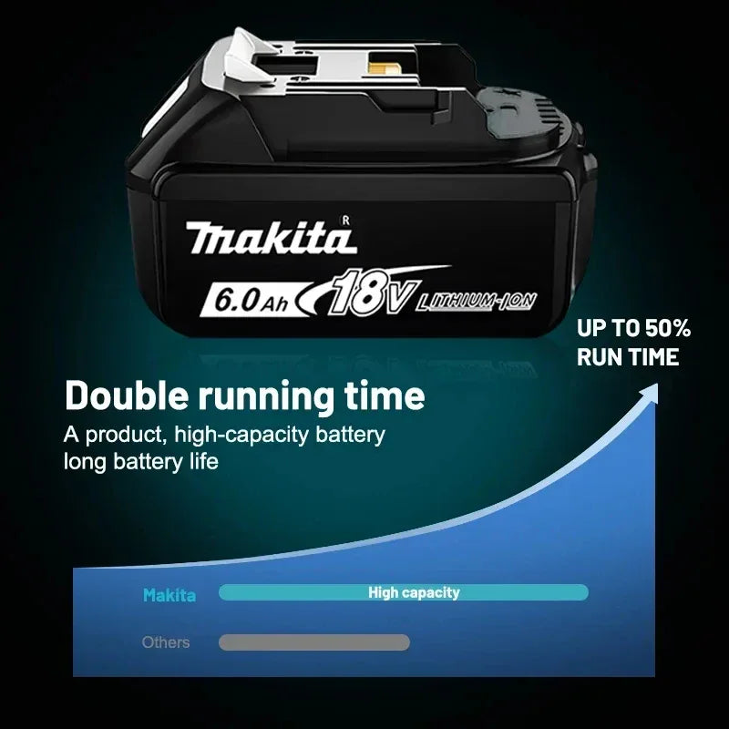100% Genuine Makita Battery 18V 6Ah 9Ah Rechargeable Lithium Battery High Capacity for Makita Cordles Power Tool Battery