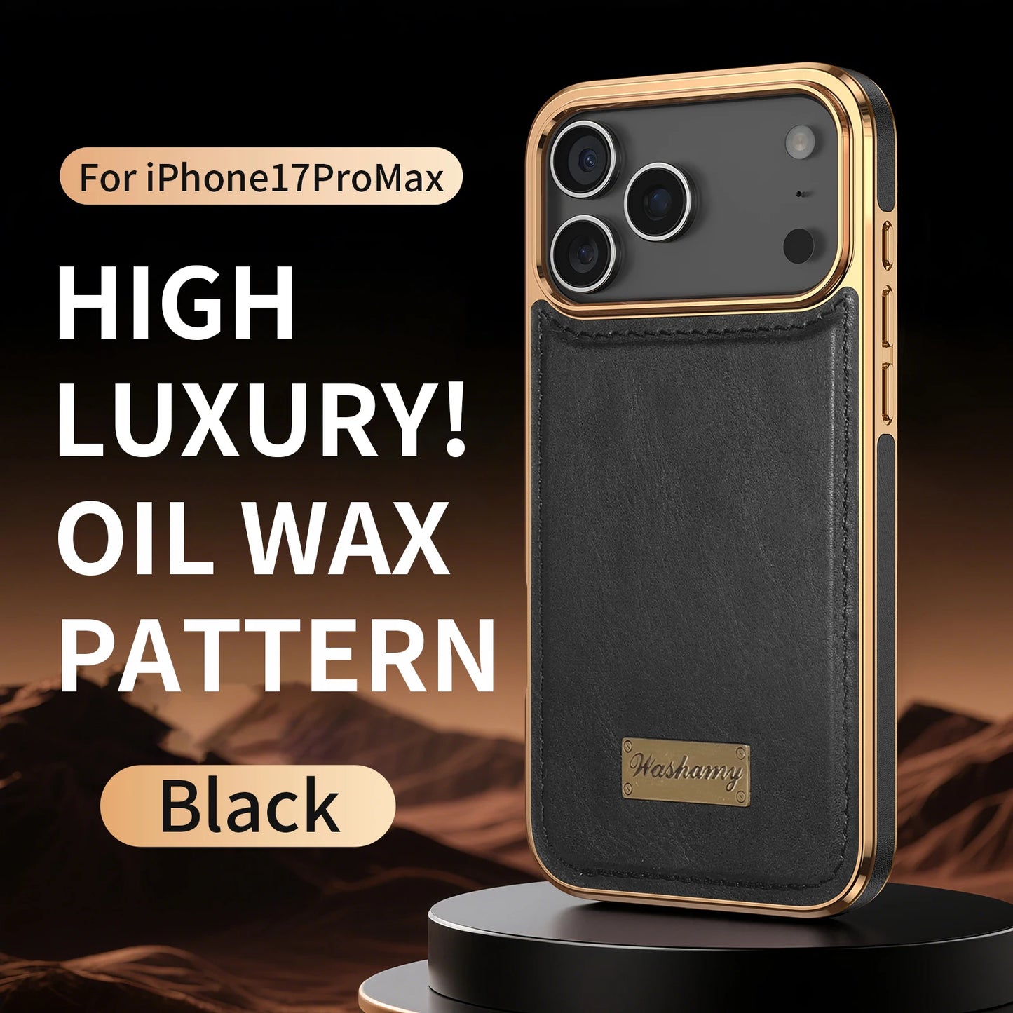 Business Retro Leather Back Case For iPhone 17 Pro Max / 17 Air For Magsafe Magnetic Magnets Shell