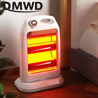 DMWD Electric Heater Portable Quartz Tube Heating Machine Bedroom Office Small Sun Heater Winter Warmer Thermal Heating Radiator