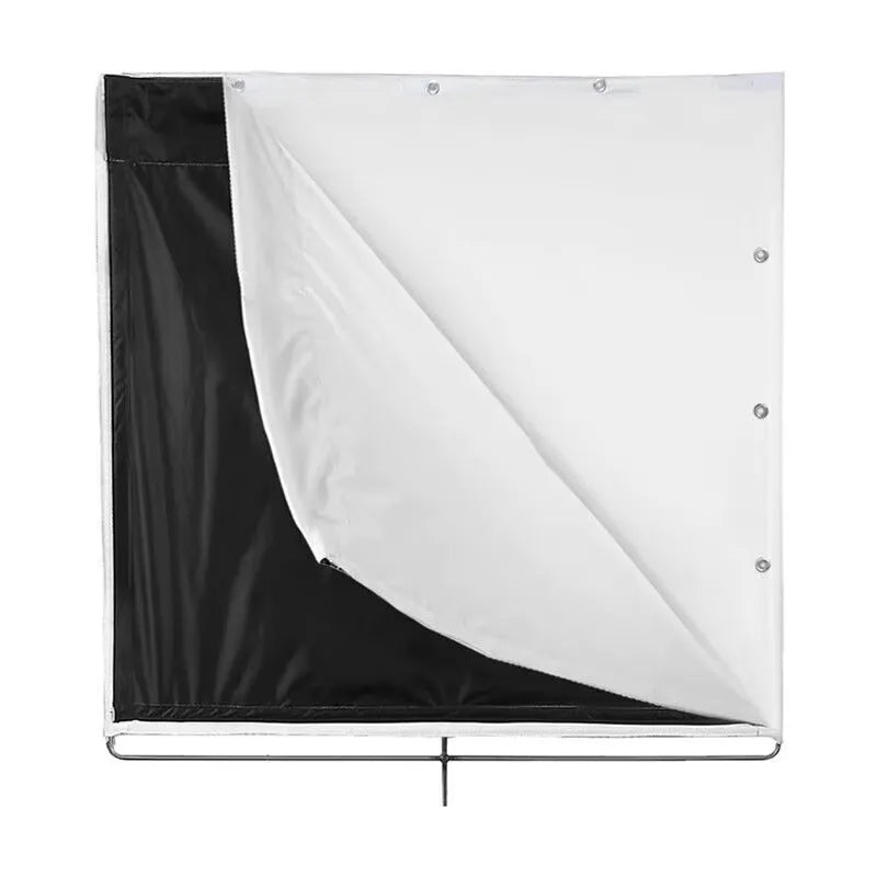 4'x4' 4x4 Ultra Bounce black / white 2in1 Floppy Flag 48"x48" (Cloth Only, without frame)