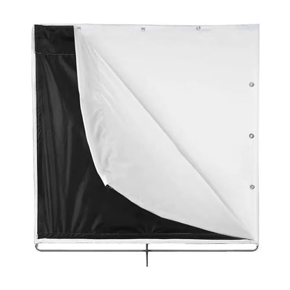 4'x4' 4x4 Ultra Bounce black / white 2in1 Floppy Flag 48"x48" (Cloth Only, without frame)