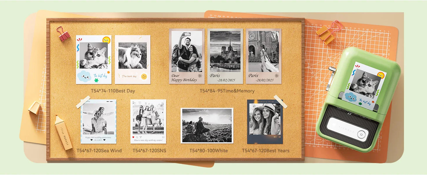 Niimbot B21 B21PRO Mini Adhesive Label Printer Wireless Portable Thermal inkless Maker Photo Barcode PriceTag Sticker 200 300dpi