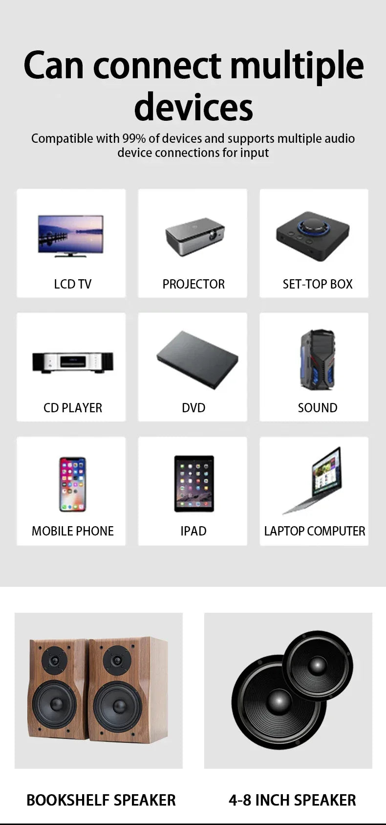 Home High-power Bluetooth Power Amplifier 2.0 Channel Constant Resistance Mini Power Amplifier Small Car Power Amplifier Multy