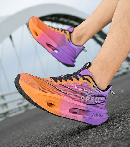 Running Shoes Men Sports Carbon Board Marathon Breathable Light Comfort Women Athletic Sneakers Jogging Tenis Air Cushion 2026