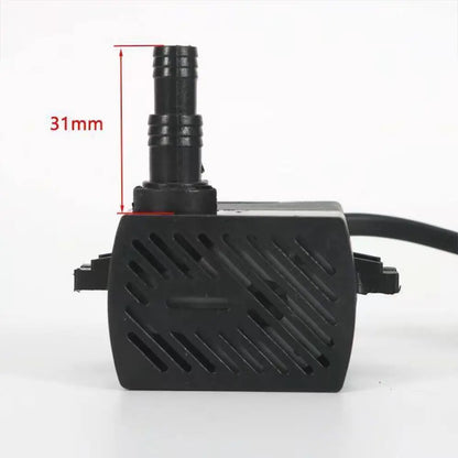 HM-100 Air Conditioning Fan Submersible Pump Universal 220-240VAC 50Hz 8W Cold Fan Pumping Pump Lift: 0.72m Flow Rate: 280L/h