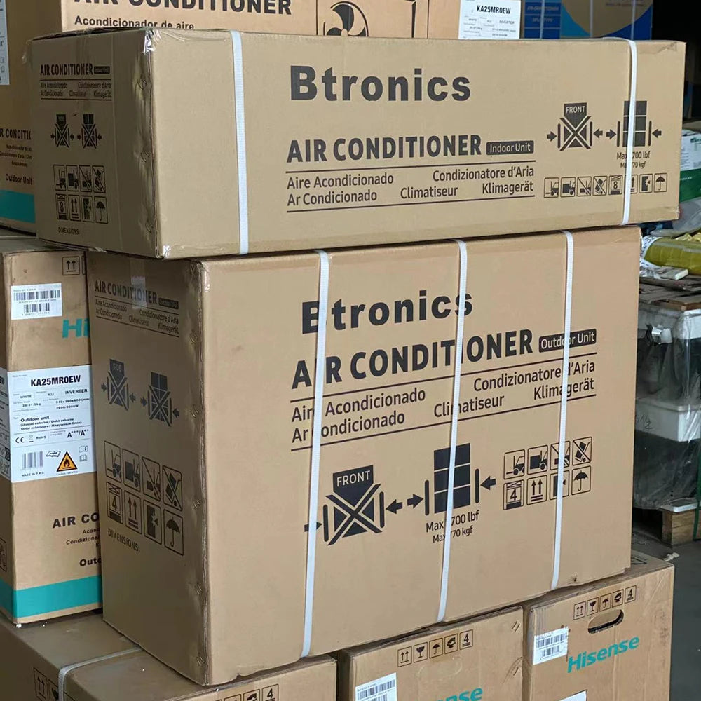Btronics 220V 9000btu 12000btu 18000btu 24000btu Cooling and Heating Super Save Energy Wall Mounted Wifi Air Conditioner OEM