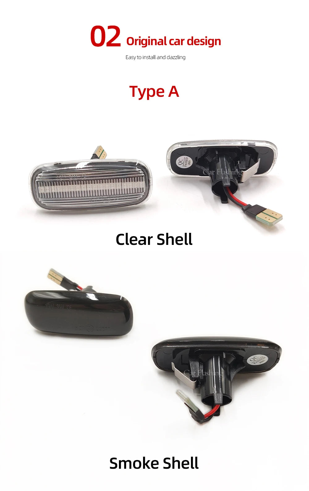 1 Set for Audi A3 S3 8L 2000-2003 A8 D2 1999-2002 TT 8N 2000-2006 LED Dynamic Side Marker Turn Signal Lights Indicator Lamps