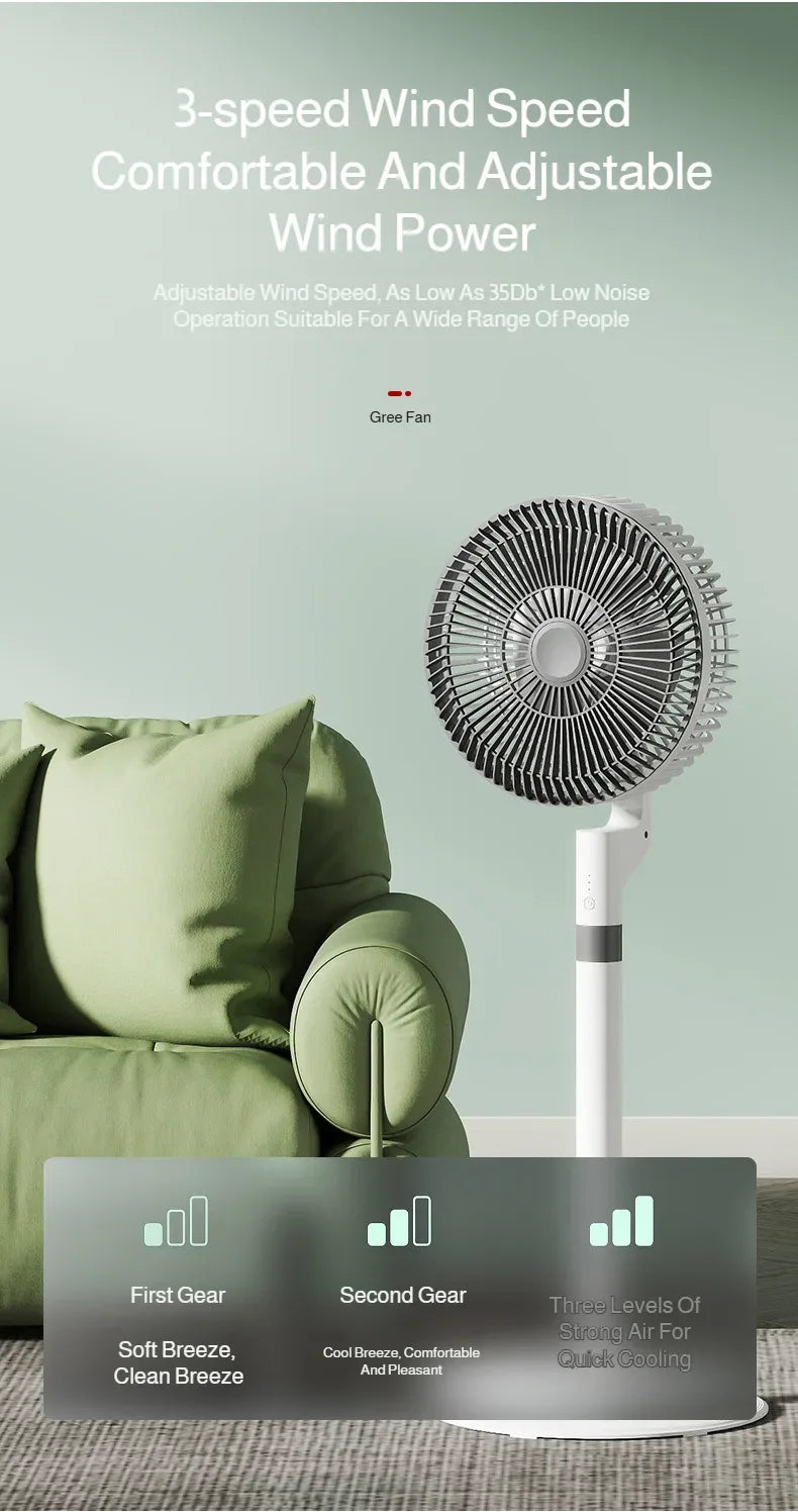 Household Air Circulation Fan Desktop Silent Electric Fan High Wind Floor Portable Fan Powerful Energy-saving Rental House Fan